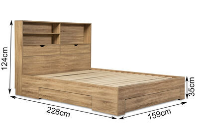 NIVA - Queen Bed with Drawers