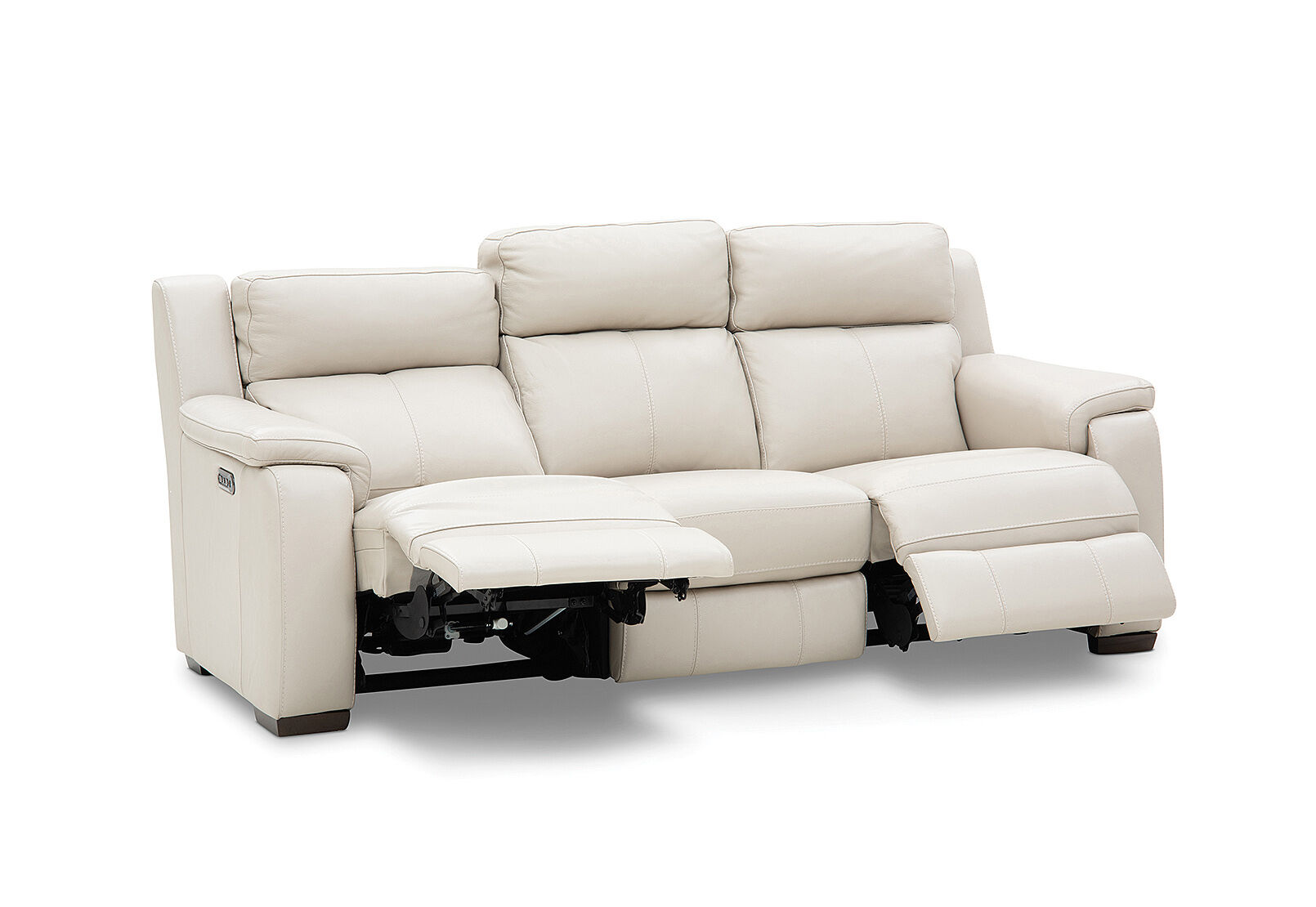 CAPELLO - Leather 3 Seater Sofa with 2 Inbuilt Electric Recliners CAPELLO