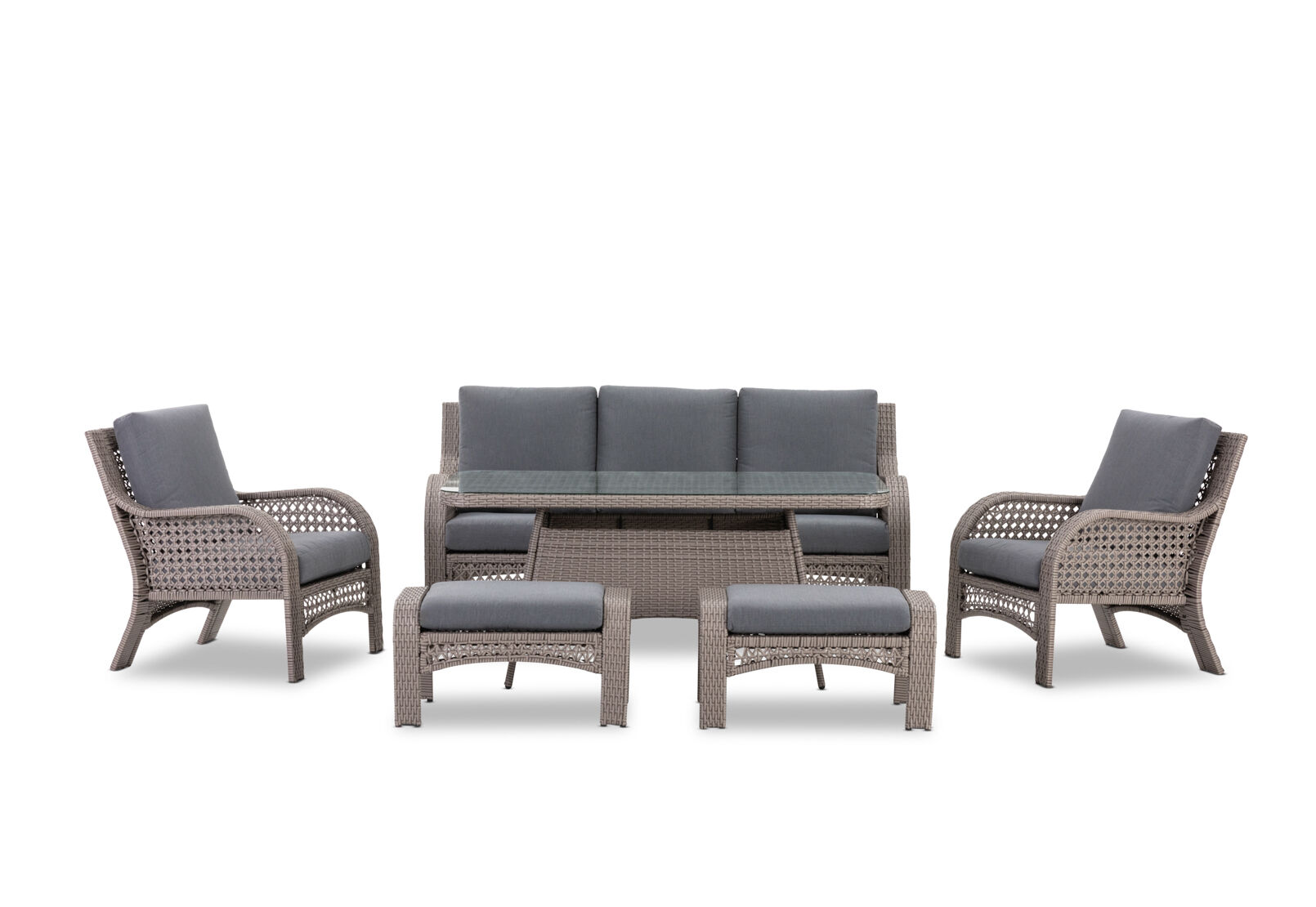 ISABELA - 6 Piece Outdoor Lounge Dining Setting ISABELA