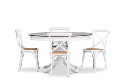 MARSEILLE - 5 Piece Dining Suite with Bordeaux Dining Chairs