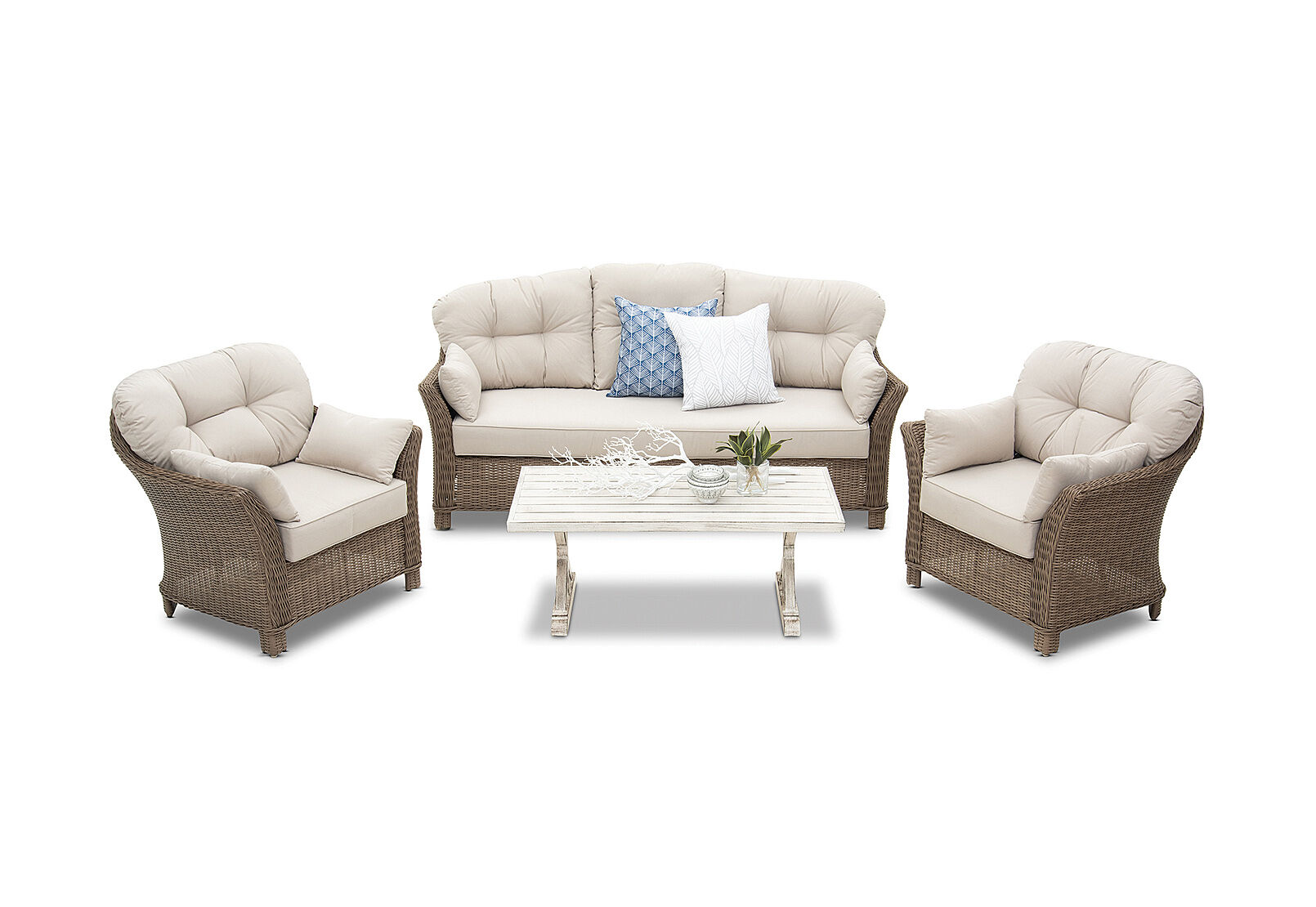 MIAMI - 4 Piece Outdoor Lounge Setting MIAMI