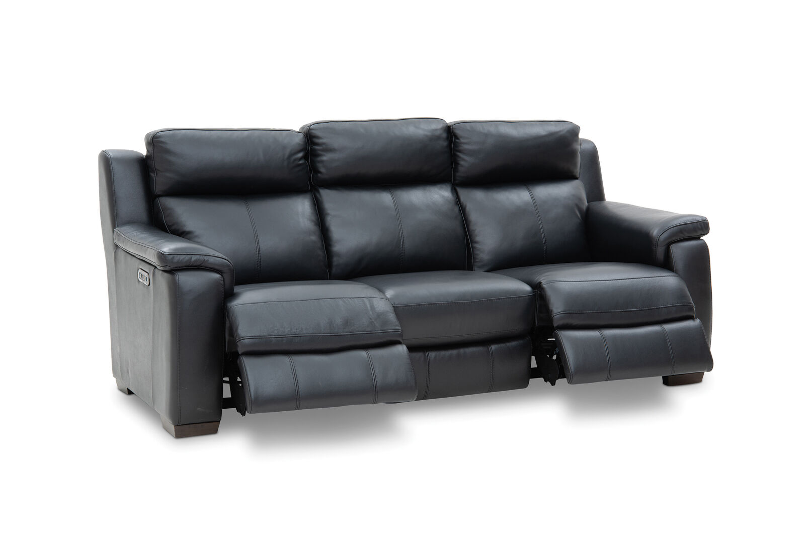 CAPELLO - Leather 3 Seater Sofa with 2 Inbuilt Electric Recliners CAPELLO
