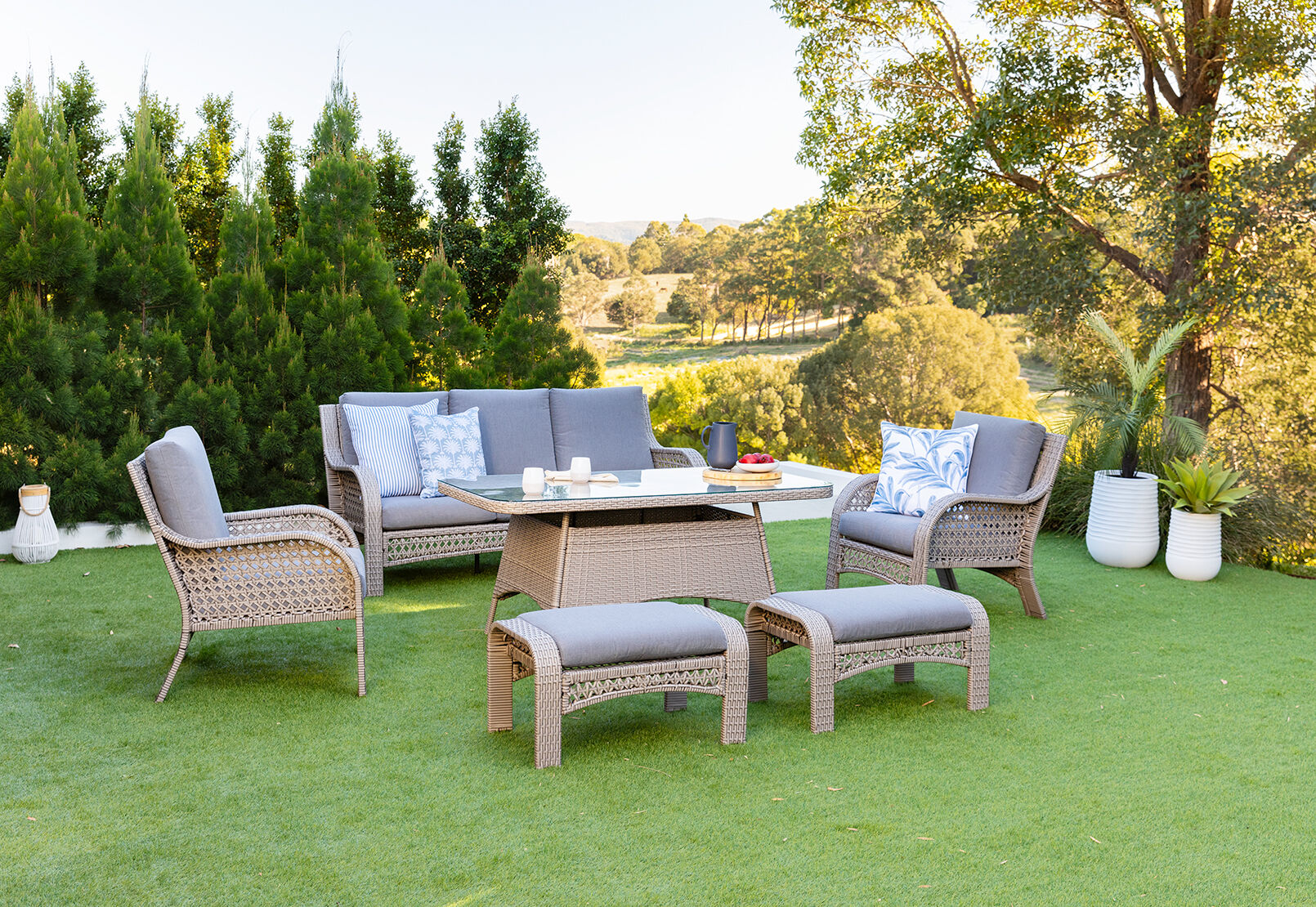 ISABELA - 6 Piece Outdoor Lounge Dining Setting ISABELA